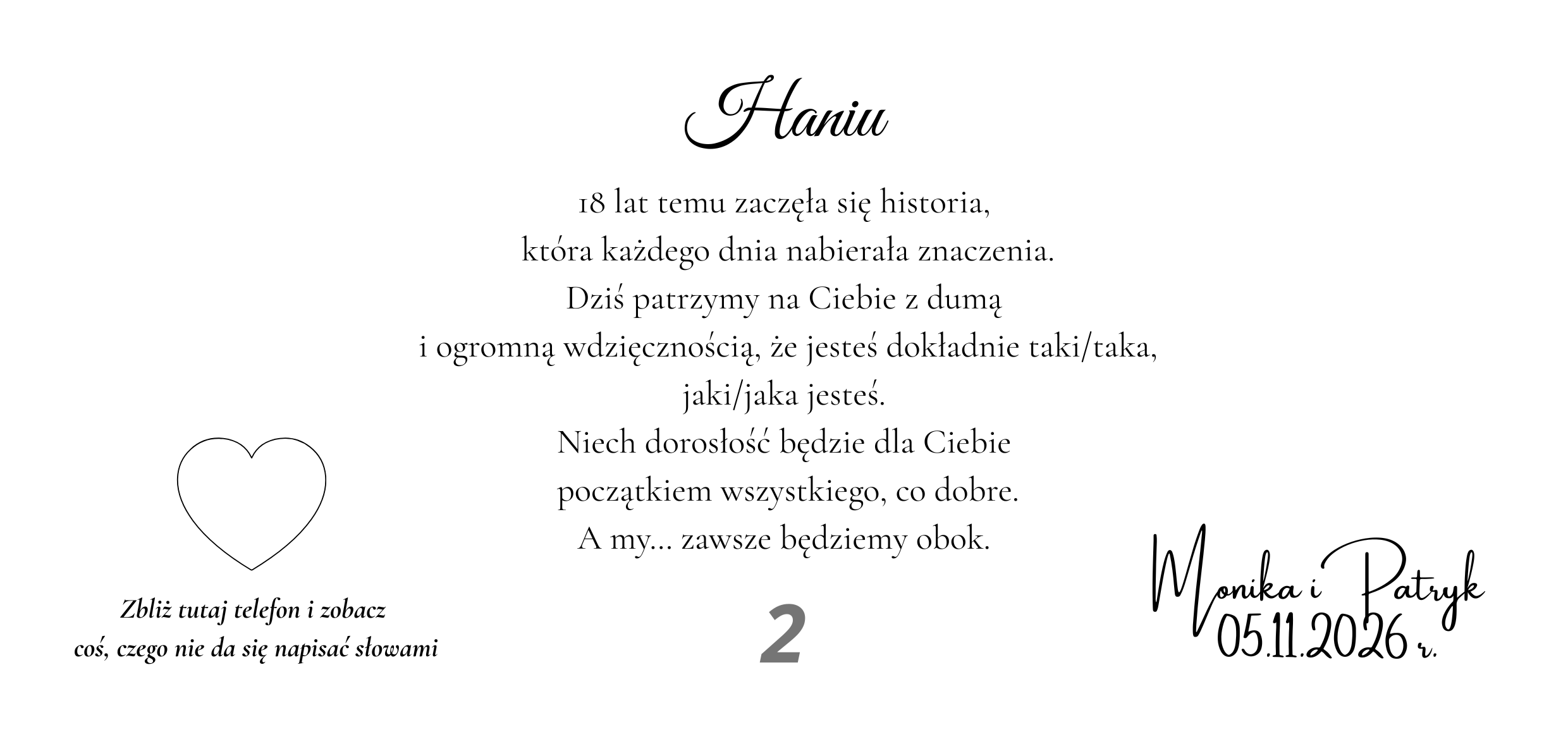Kartka z okazji 18stych urodzin - obrazek 3