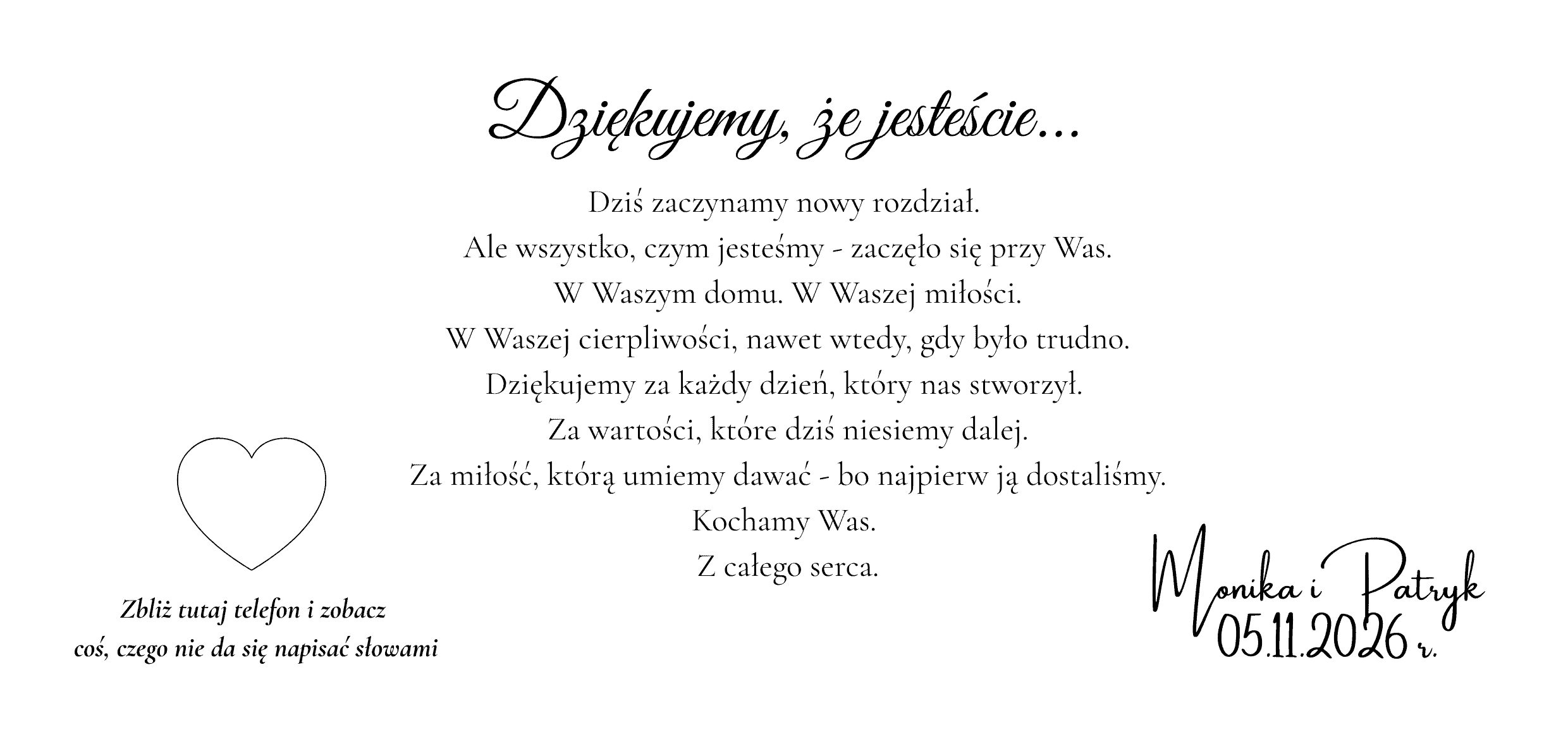 Podziękowania dla rodziców - obrazek 2