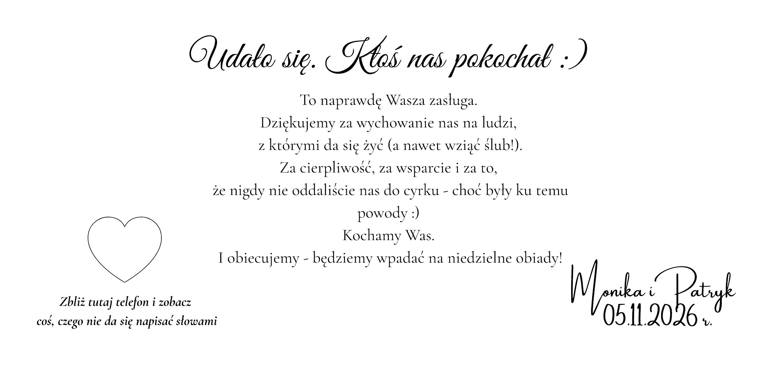 Podziękowania dla rodziców - obrazek 4