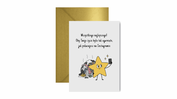 Kartka na urodziny "Instagram"
